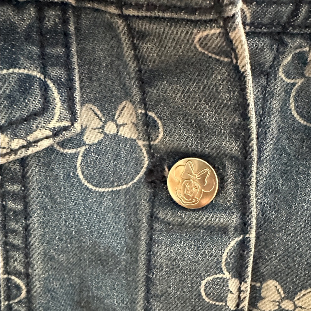 Disney Minnie Mouse Girls' Denim Jacket - Blue - Picture 4 of 6